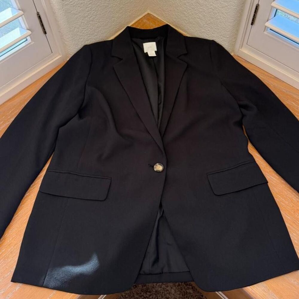 H&M Black Blazer Jacket Coat